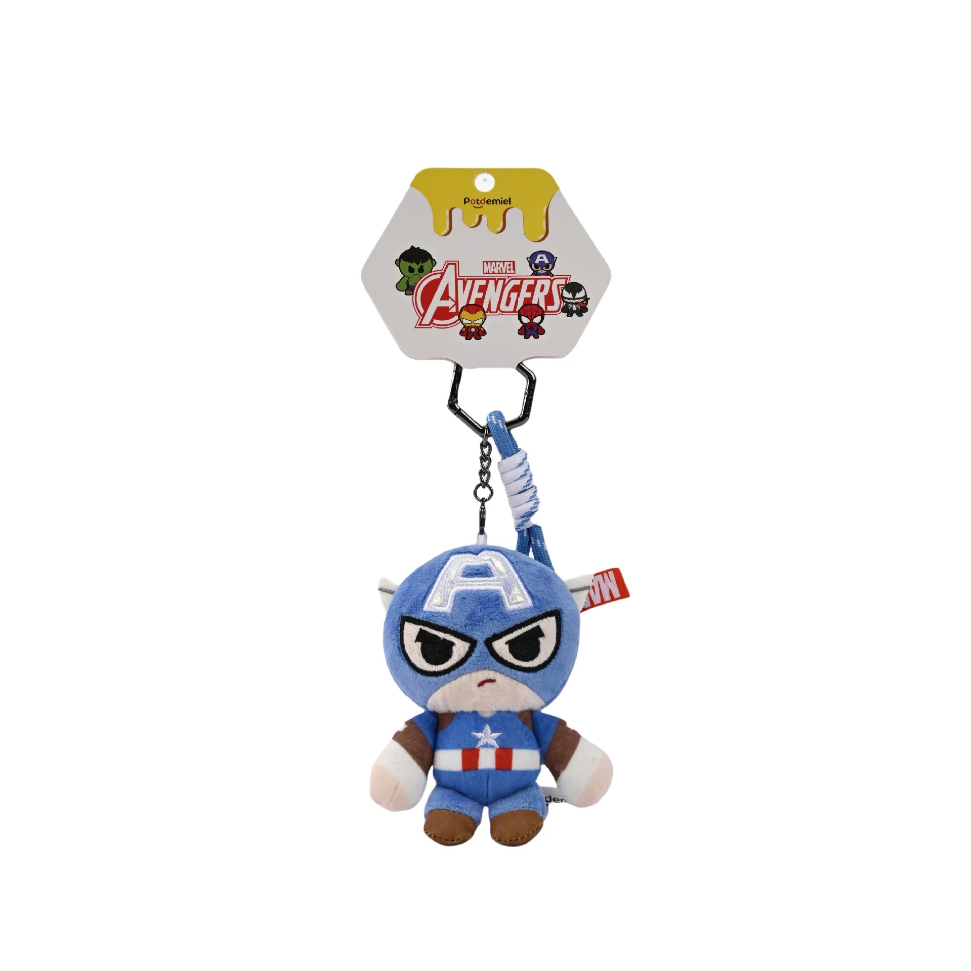 Superhero Plush Keychain | Spider-Man & Captain America Charm Keychains - The Eezee Shop