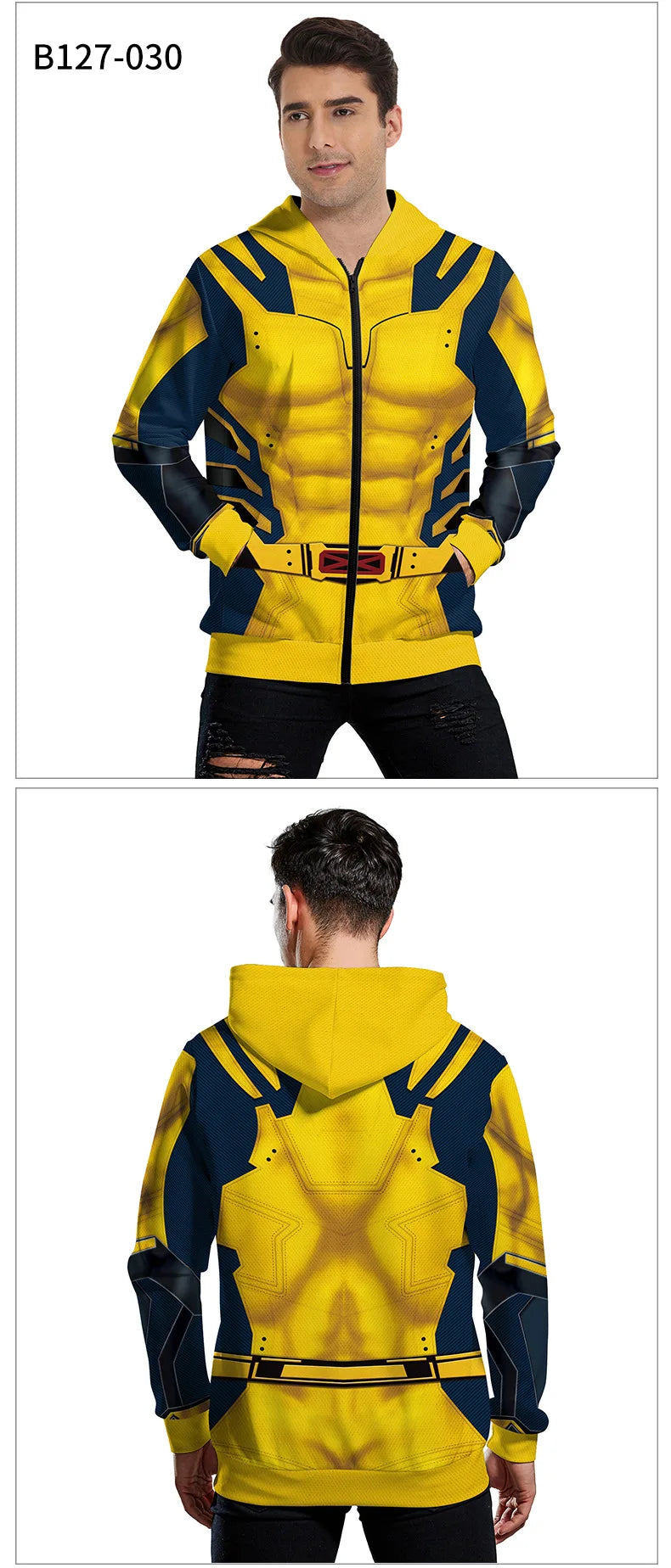 Deadpool & Wolverine Zentai Costume | Men's Superhero Jumpsuit Cosplay Costumes - The Eezee Shop