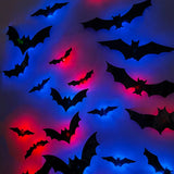 Halloween LED Night Light 3D Stereoscopic Bat Wall Decal PET Material Festival Party Home Wall Decoration Lamp - The Eezee Shop