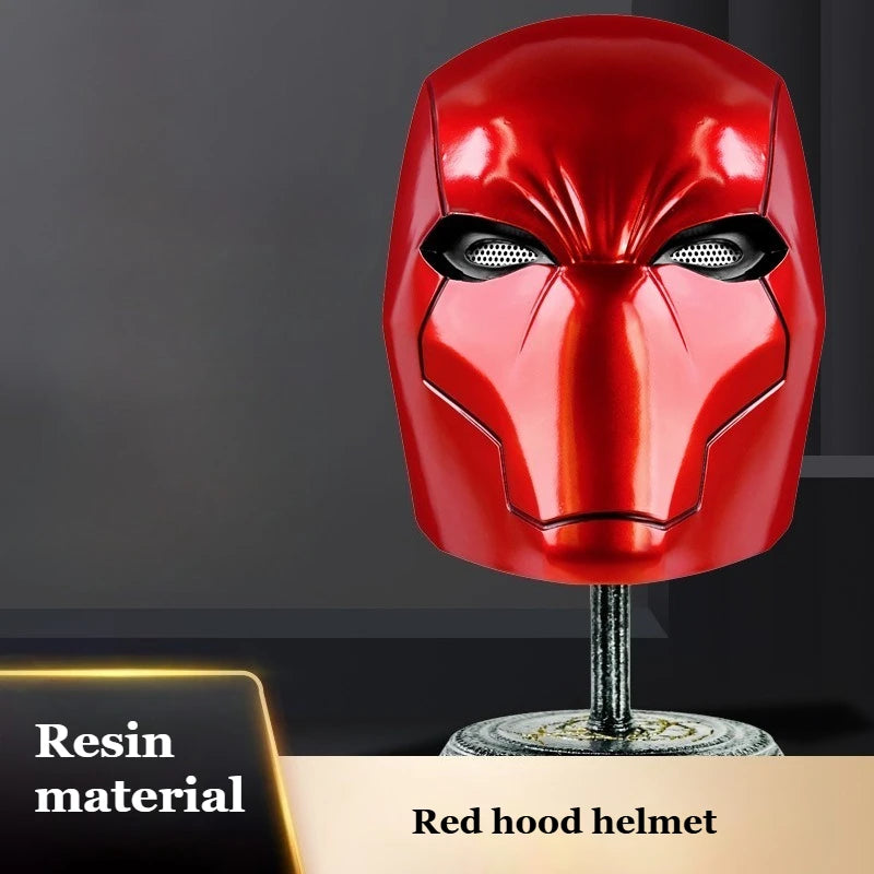 Red Hood Resin Helmet | Superhero Cosplay Mask for Men Halloween Masks - The Eezee Shop