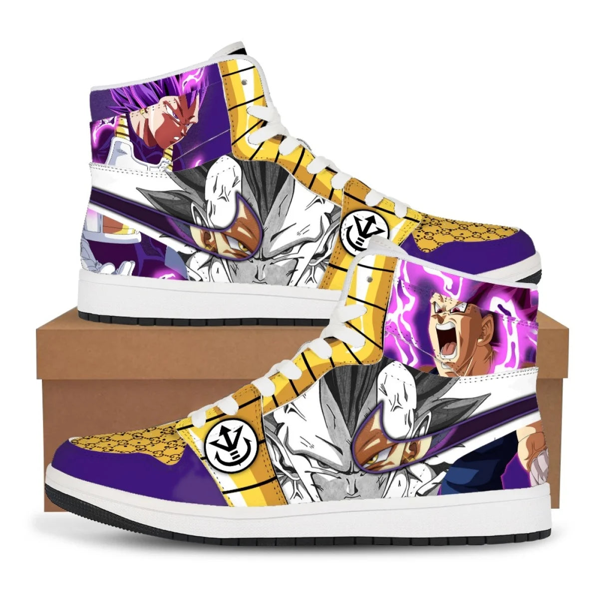 Gotenks & Goku Custom Sneakers | Dragon Ball High-Top Shoes Sneakers - The Eezee Shop