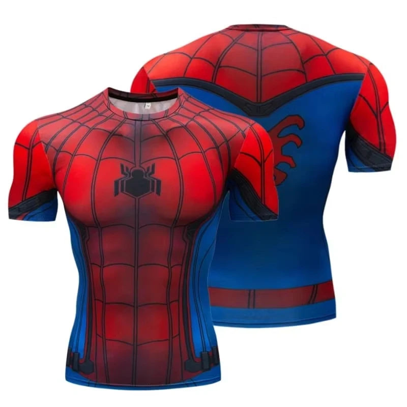 Spider Hero 3D Print T-Shirt | Quick-Dry Family Fitness Tee Gym & Compression Wear - The Eezee Shop