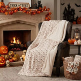 3D Pumpkin Jacquard Flannel Blanket | Halloween Throw Throw Blankets - The Eezee Shop