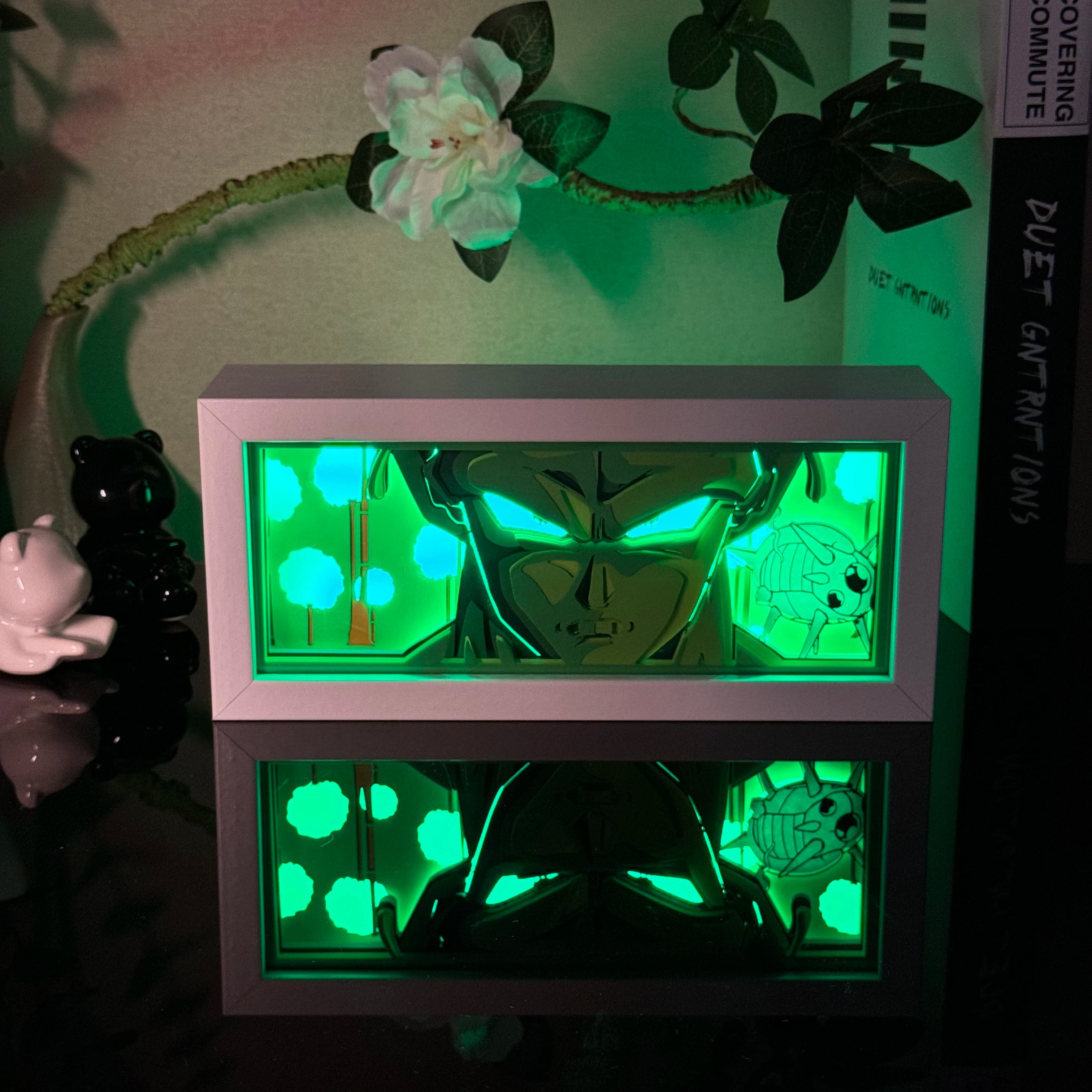 Anime Paper Carved Lamp | 3D LED Color Light Box Lamps & Night Lights - The Eezee Shop