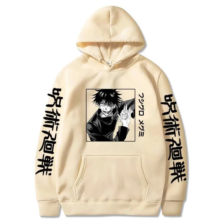Megumi Fushiguro Hoodie | Jujutsu Kaisen Harajuku Pullover Hoodies & Sweatshirts - The Eezee Shop