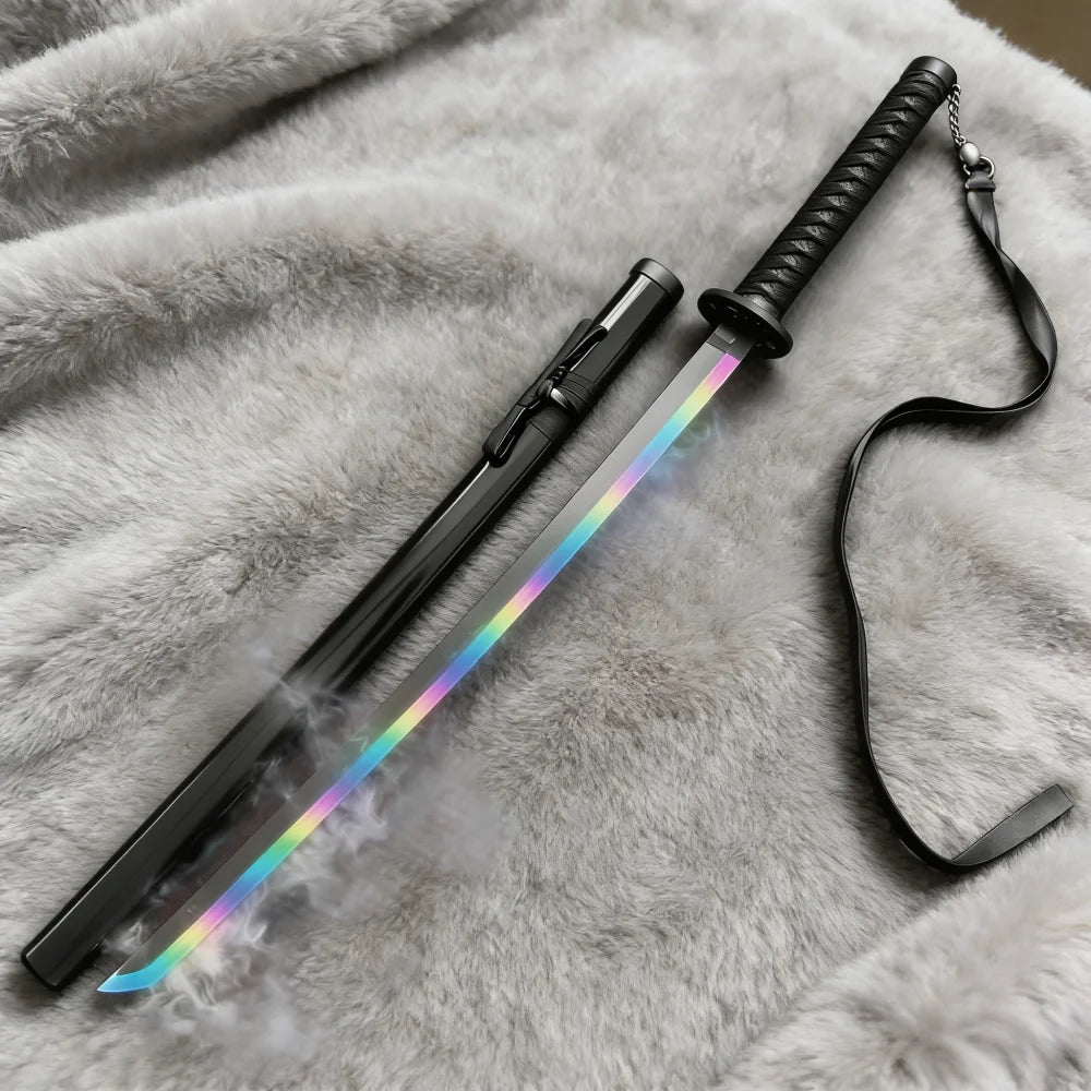 Byakuya Kuchiki LED Katana | 40" Bleach Wooden Cosplay Sword Cosplay Props - The Eezee Shop