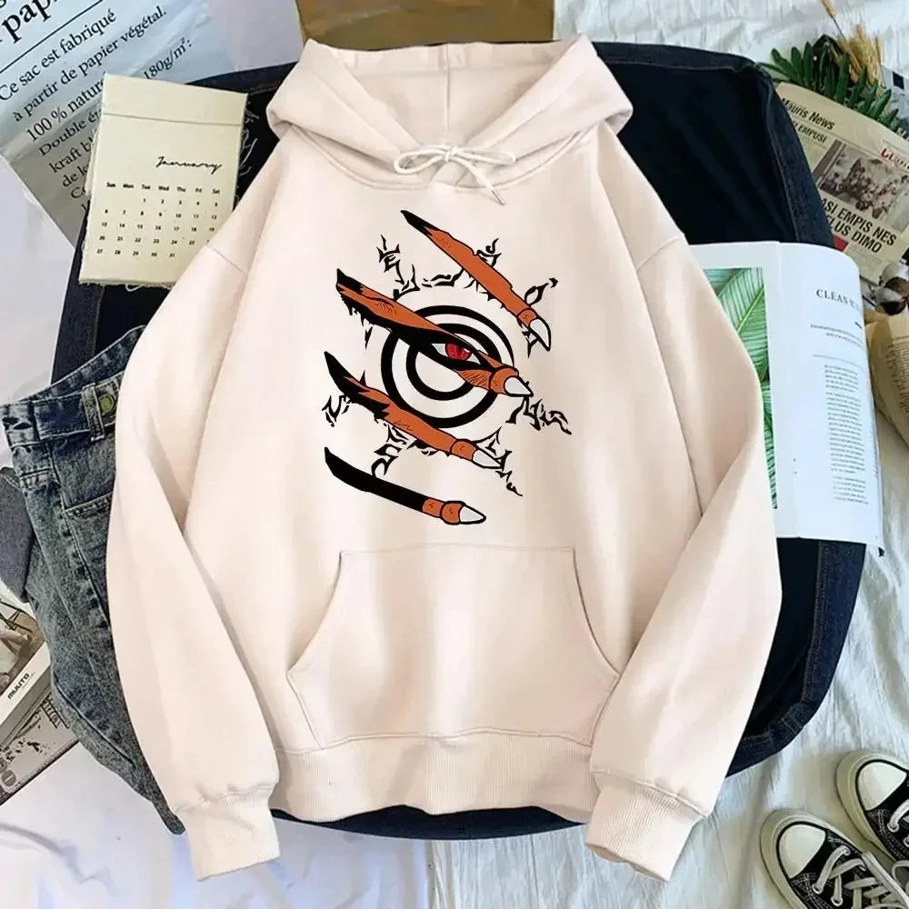 Anime Manga Print Hoodie | Unisex Spring & Autumn Pullover Hoodies & Sweatshirts - The Eezee Shop