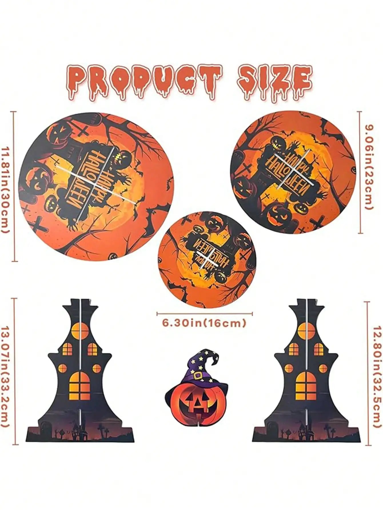 Halloween Evil Pumpkin Tiered Cake Stand | Party Dessert Tower Party Supplies - The Eezee Shop
