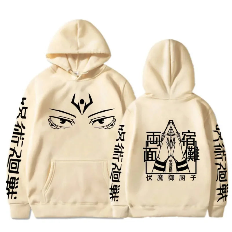 Anime Graphic Fleece Hoodie | Unisex Hip Hop Sweatshirt Hoodies & Sweatshirts - The Eezee Shop