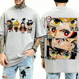 Demon Slayer Character Eyes T-Shirt | Unisex Sports Tee Graphic Tees - The Eezee Shop