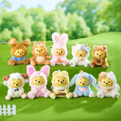Winnie The Pooh Naughty Party Blind Box Desktop Collectible Plush Pendant Mystery Doll Toy for Girls Birthday Decoration Gift