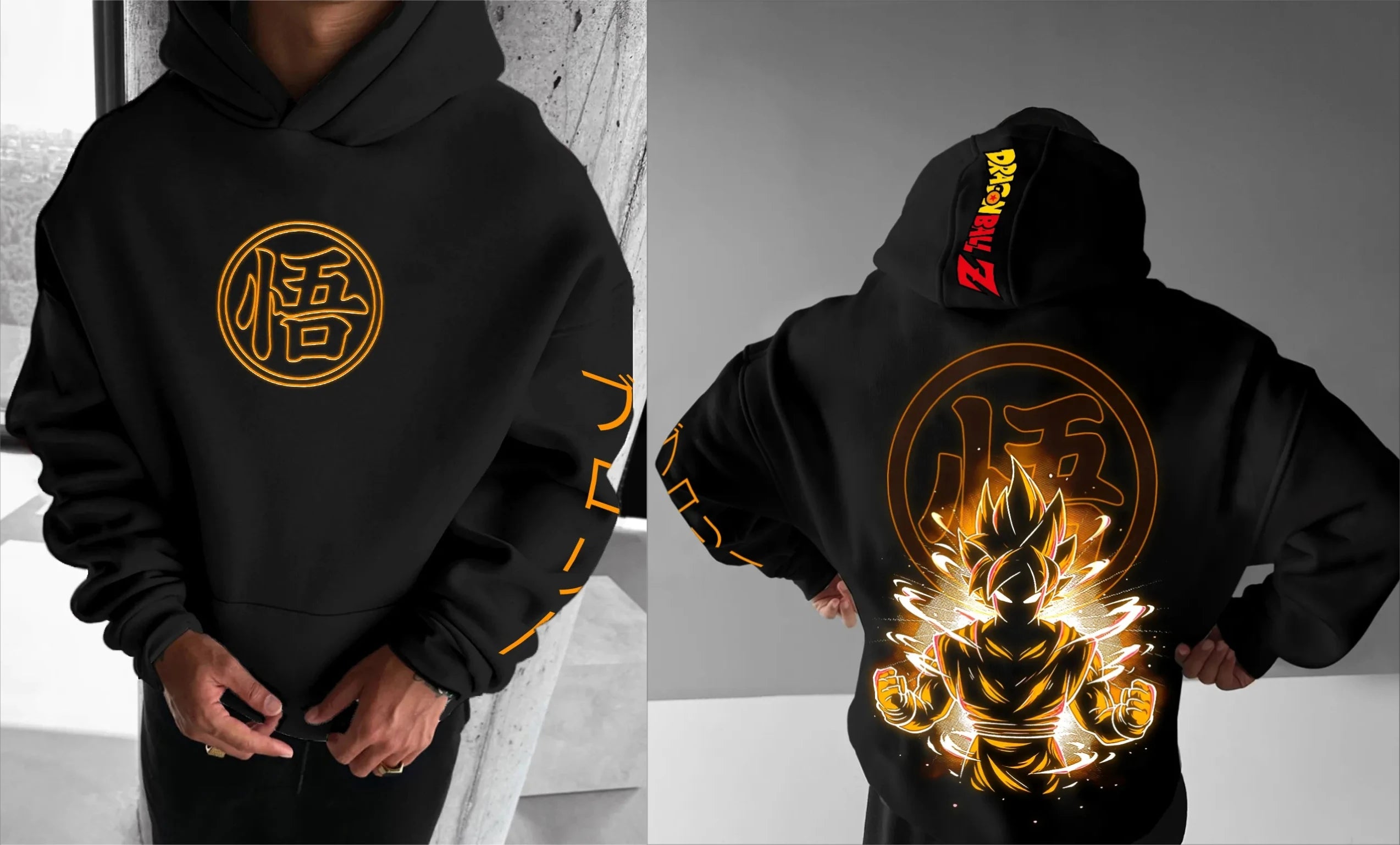 Dragon Ball Hooded Sweater | Loose Unisex Anime Hoodie Hoodies & Sweatshirts - The Eezee Shop