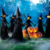 Light-Up Hand-Holding Witches | Sound-Activated Halloween Decor Halloween Decorations - The Eezee Shop
