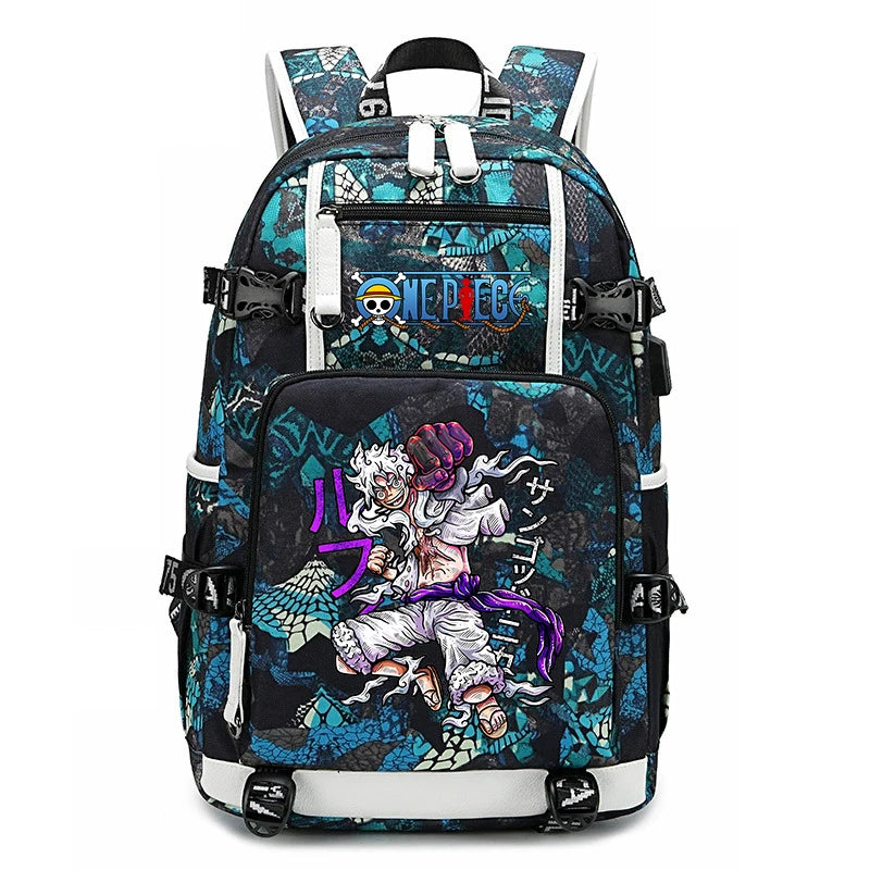One Piece Luffy School Backpack | Large Capacity Bookbag Backpacks - The Eezee Shop