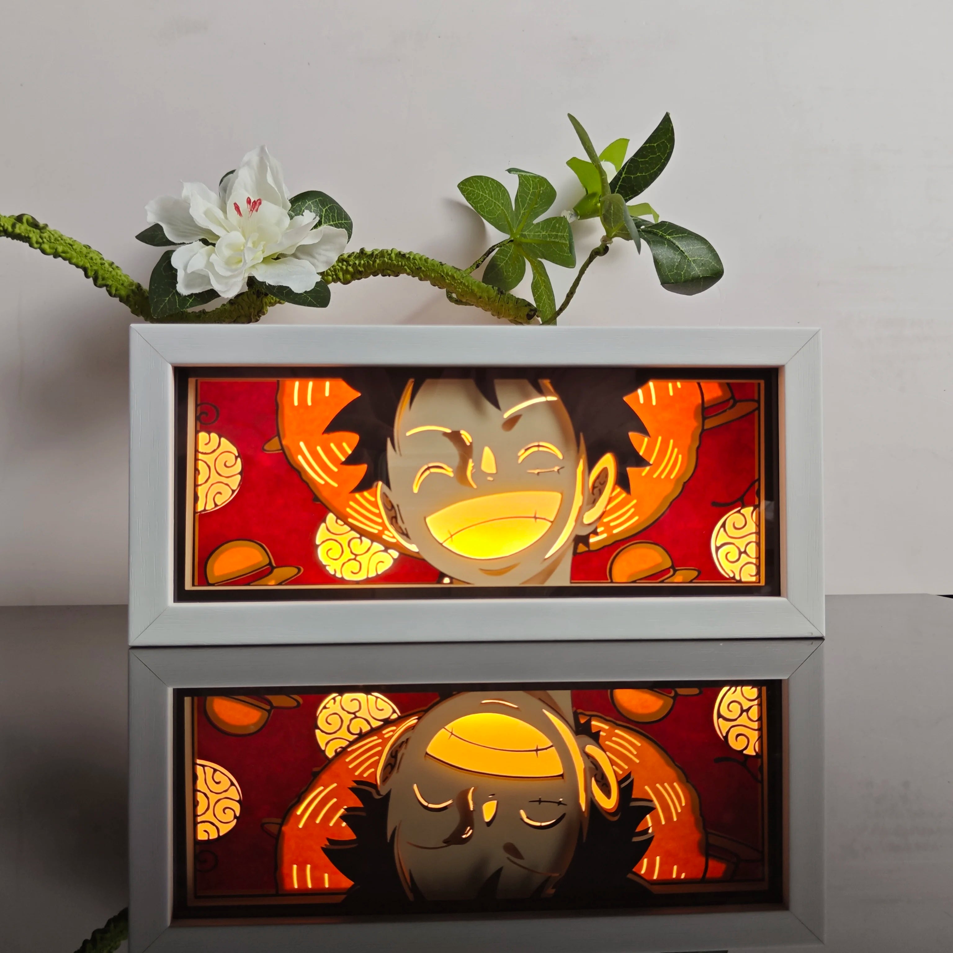 Anime Paper Carved Lamp | 3D LED Color Light Box Lamps & Night Lights - The Eezee Shop
