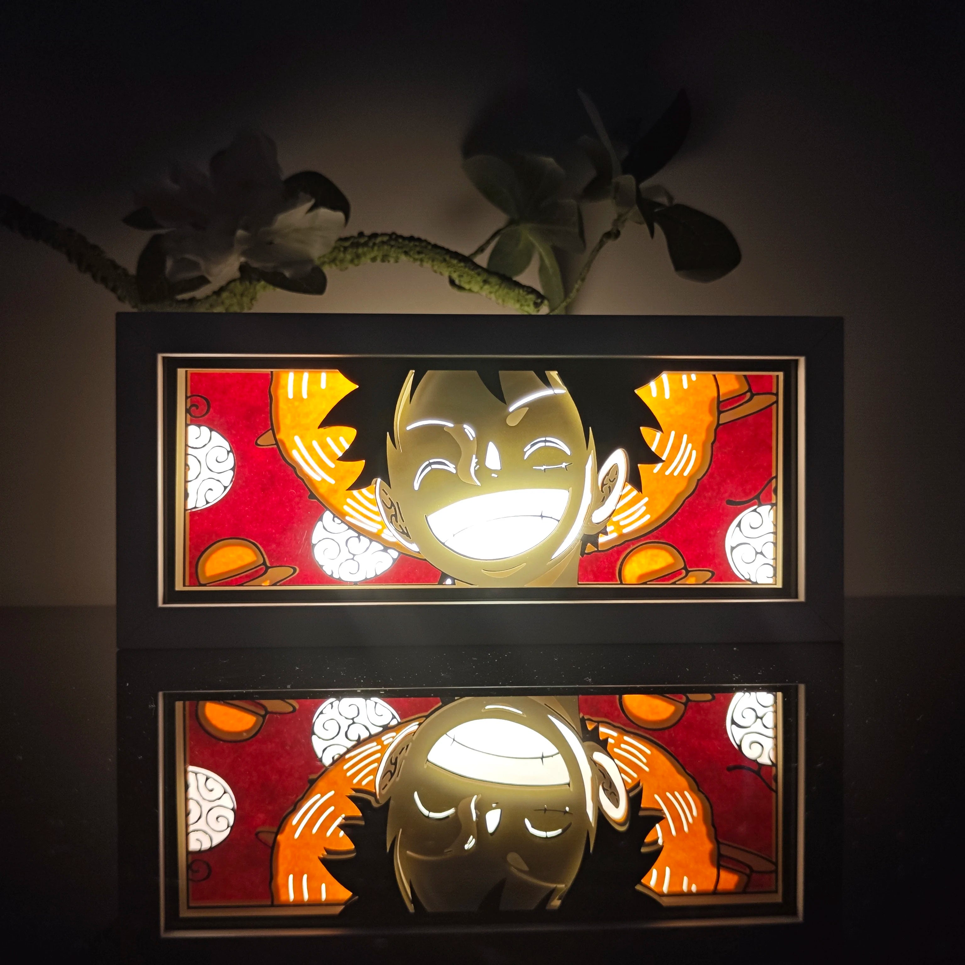 Anime Paper Carved Lamp | 3D LED Color Light Box Lamps & Night Lights - The Eezee Shop