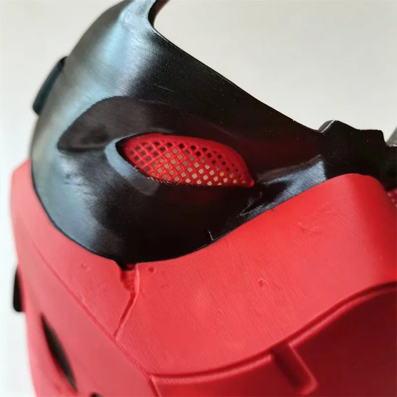 Red Hood Half Face Mask | Jason Todd Cosplay Helmet Cosplay Masks & Helmets - The Eezee Shop