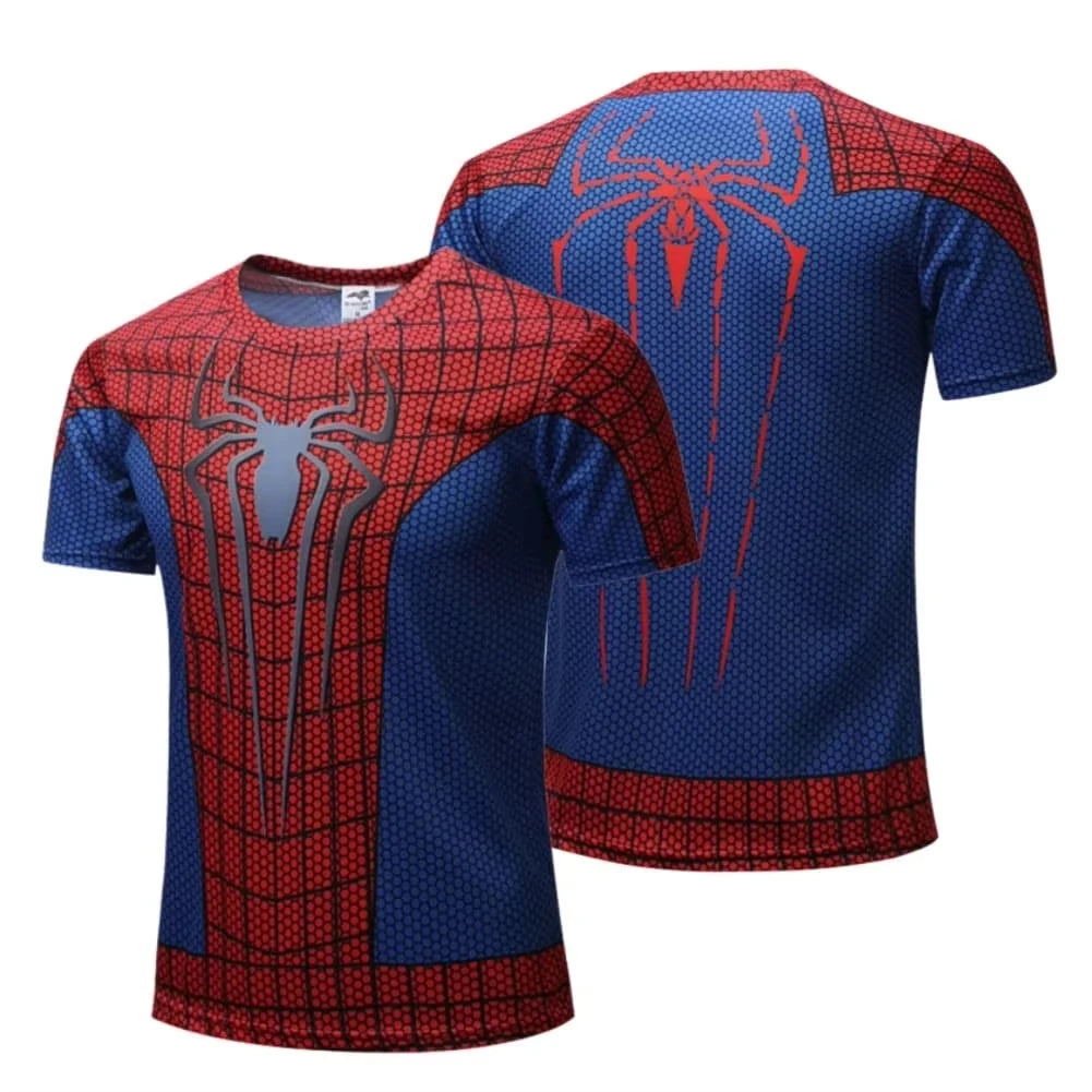 Spider Hero 3D Print T-Shirt | Quick-Dry Family Fitness Tee Gym & Compression Wear - The Eezee Shop