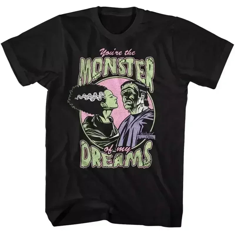 Frankenstein Bride 'Monster of My Dreams' T-Shirt | Men's Tee Graphic Tees - The Eezee Shop