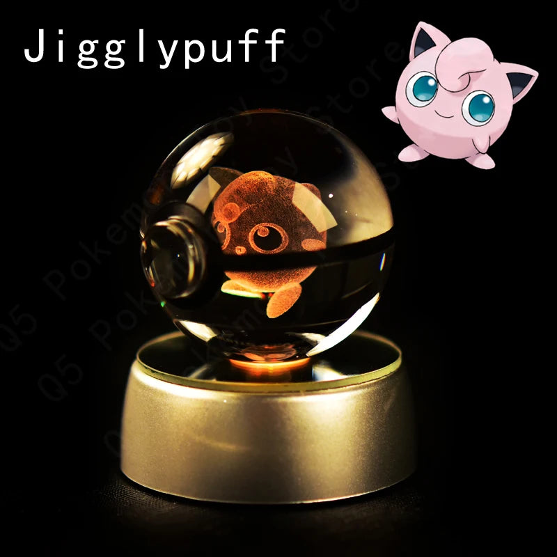 Pokemon 3D Crystal Ball Night Light | Mewtwo, Pikachu & Gengar Lamps & Night Lights - The Eezee Shop