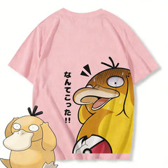 Pokemon Psyduck Anime T-shirt Men Women Casual Cotton Short Sleeve Tee Top Summer Y2k Streetwear Graphic Print 2026 New Cartoon ime T Shirt Men Women Casual Cotton Short Sleeve Tee Anime Tshirts - The Eezee Shop
