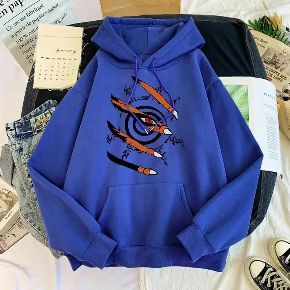 Anime Manga Print Hoodie | Unisex Spring & Autumn Pullover Hoodies & Sweatshirts - The Eezee Shop