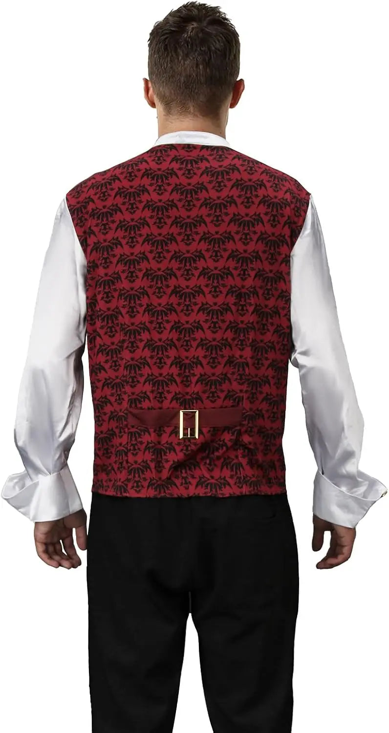 Men's Victorian Vampire Costume | Gothic Shirt & Long Cape Halloween Costumes - The Eezee Shop