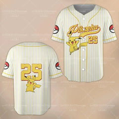 2026 New Summer Pok é mon Pikachu 3D Printed Printed Pattern Baseball