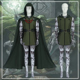 Doctor Doom Cosplay Costume | Green Vest Jumpsuit with Cape Set Cosplay Costumes - The Eezee Shop