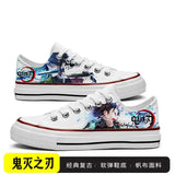 Tanjiro Canvas Sneakers | Demon Slayer Low-Top Graffiti Shoes Sneakers - The Eezee Shop