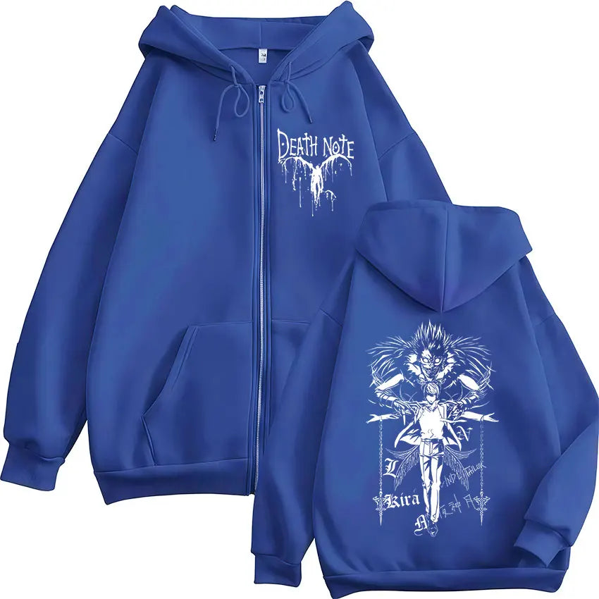 Death Note Ryuk & Light Zip Hoodie | Unisex Anime Sweatshirt Hoodies & Sweatshirts - The Eezee Shop