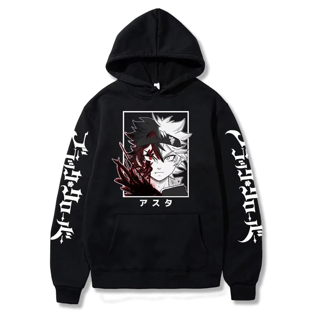 Asta Black Clover Graphic Hoodie | Manga Winter Sweatshirt Hoodies & Sweatshirts - The Eezee Shop