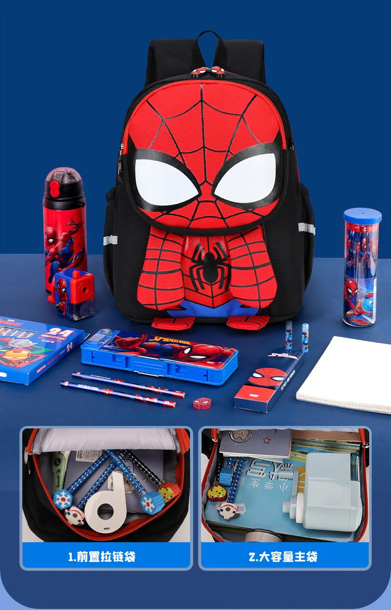 Spider-Man & Iron Man Kids Backpack | 3D Print School Bag Backpacks - The Eezee Shop