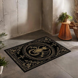 Dragon Bat Pumpkin Unwelcome Mat | Gothic Non-Slip Rug Rugs & Doormats - The Eezee Shop