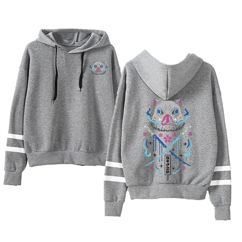 Inosuke Hoodie | Demon Slayer Kawaii Manga Pullover Hoodies & Sweatshirts - The Eezee Shop