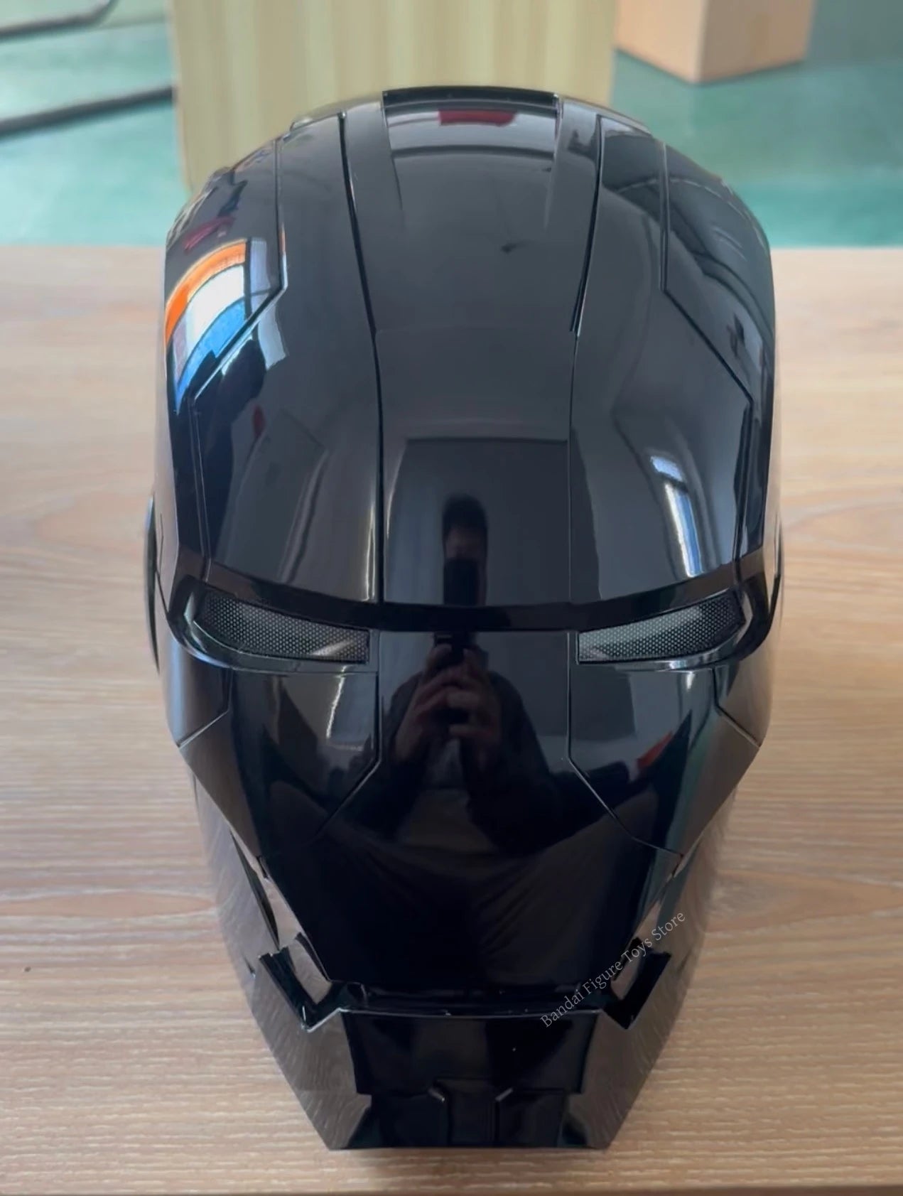 Black Iron Man Mk5 Helmet | Voice-Activated Wearable Helmet Cosplay Masks & Helmets - The Eezee Shop