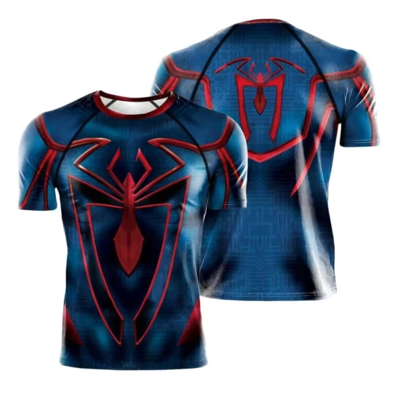 Spider Hero 3D Print T-Shirt | Quick-Dry Family Fitness Tee Gym & Compression Wear - The Eezee Shop