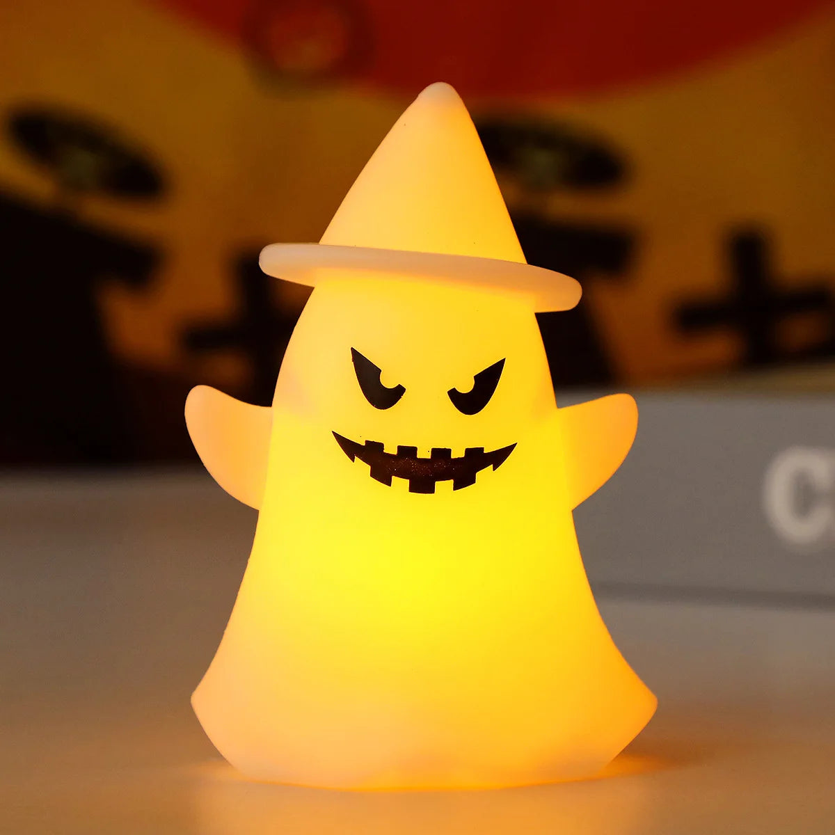 Mini Pumpkin Lantern Ghost Ornaments | Glowing Halloween Party Props Halloween Decorations - The Eezee Shop