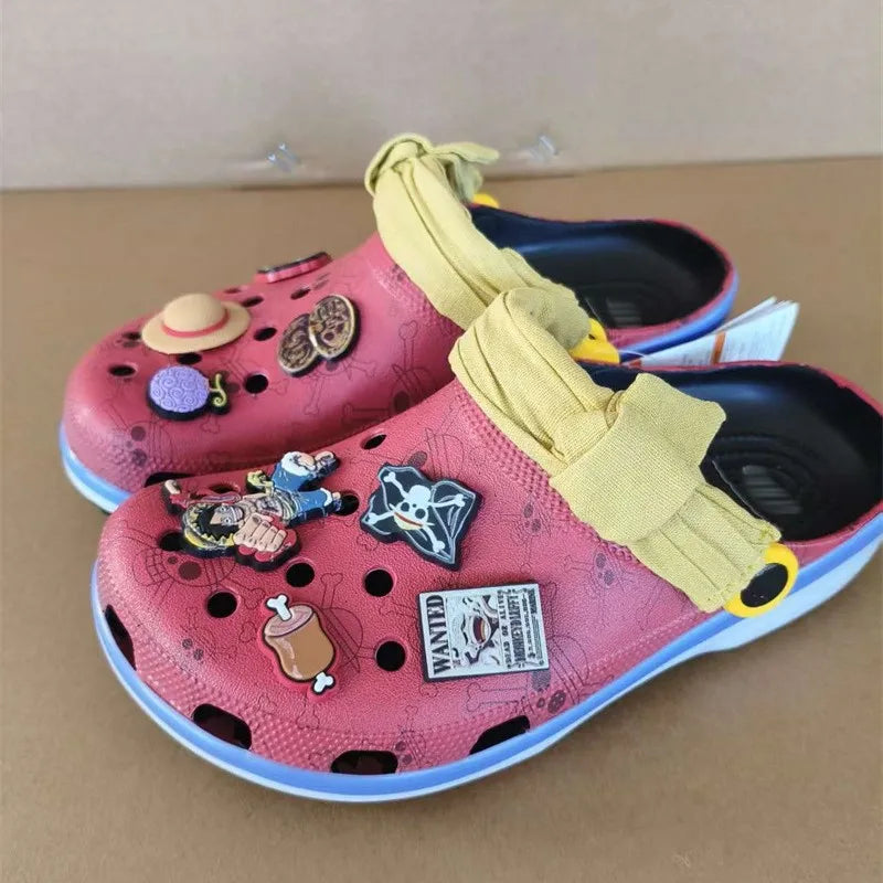Luffy Cartoon Clogs | One Piece Non-Slip EVA Beach Sandals Slippers & Sandals - The Eezee Shop
