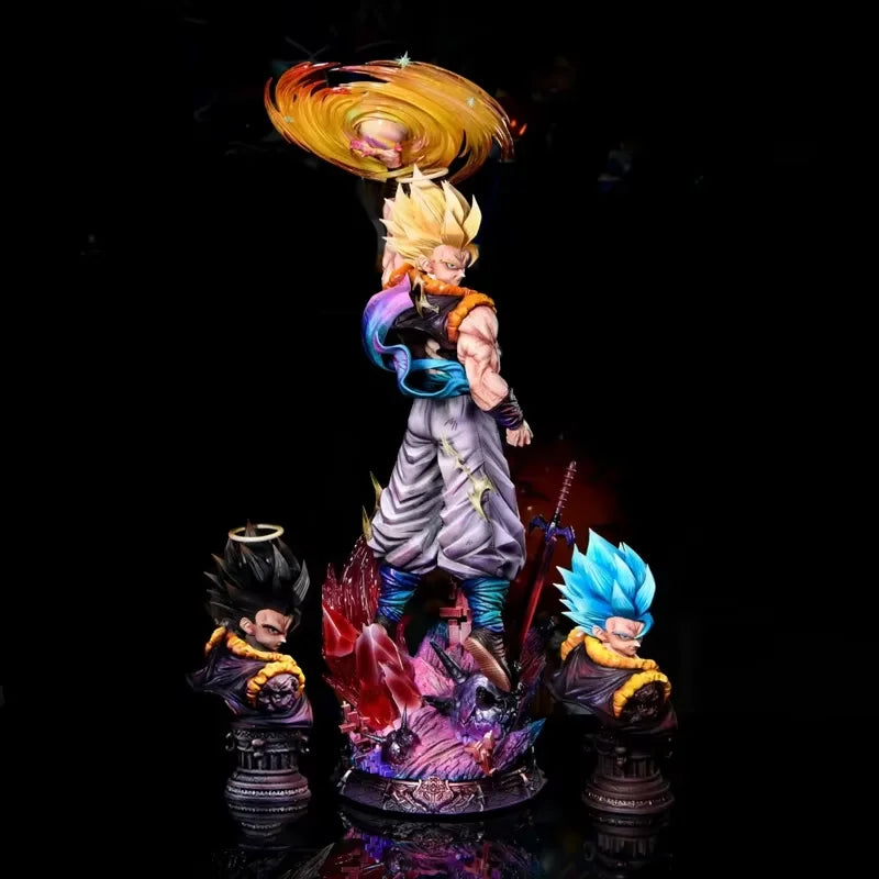 Gogeta 45cm Cloudrise Statue | Dragon Ball Triple-Head Figure Collectible Figures - The Eezee Shop