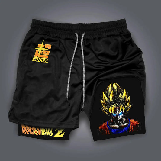 Official DragonBall Anime Suitable for Project Sports Badminton Anime Gender-Free Kei Style Retro Breathable Quick-Drying Shorts Performance shorts - The Eezee Shop