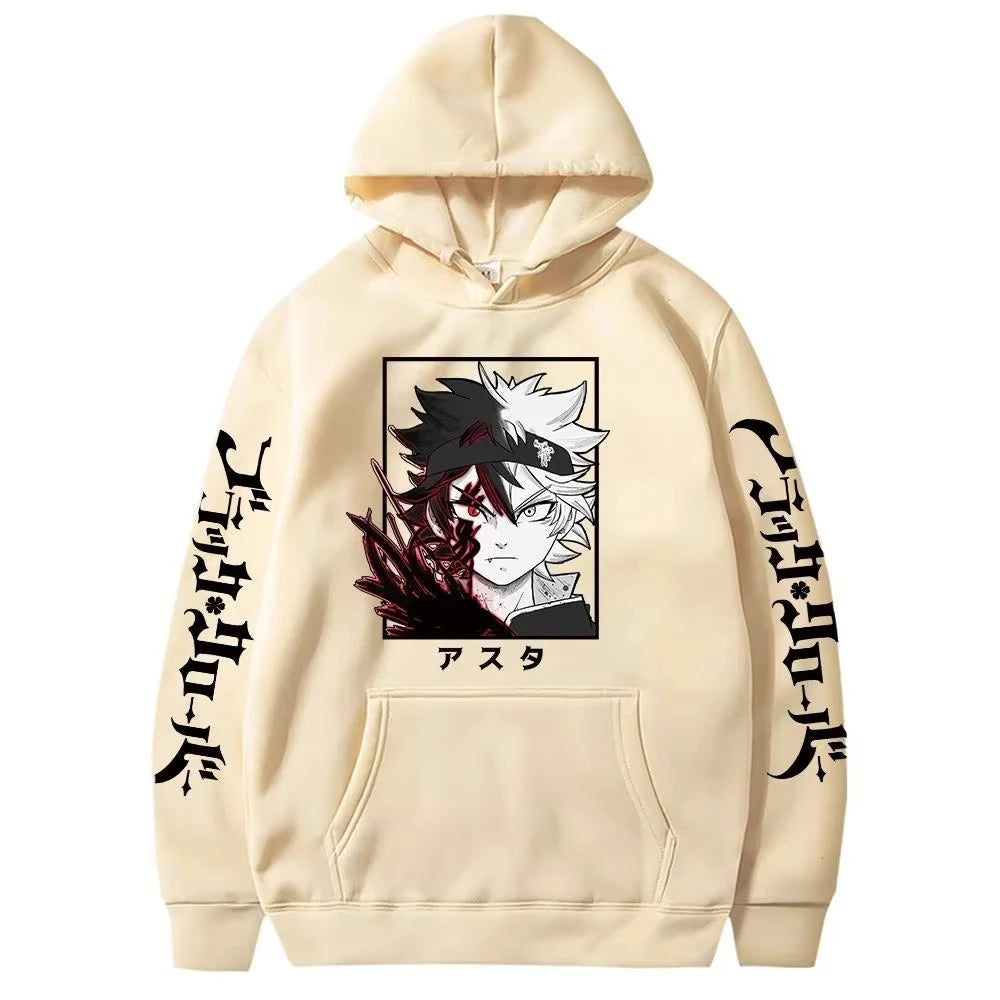 Asta Black Clover Graphic Hoodie | Manga Winter Sweatshirt Hoodies & Sweatshirts - The Eezee Shop