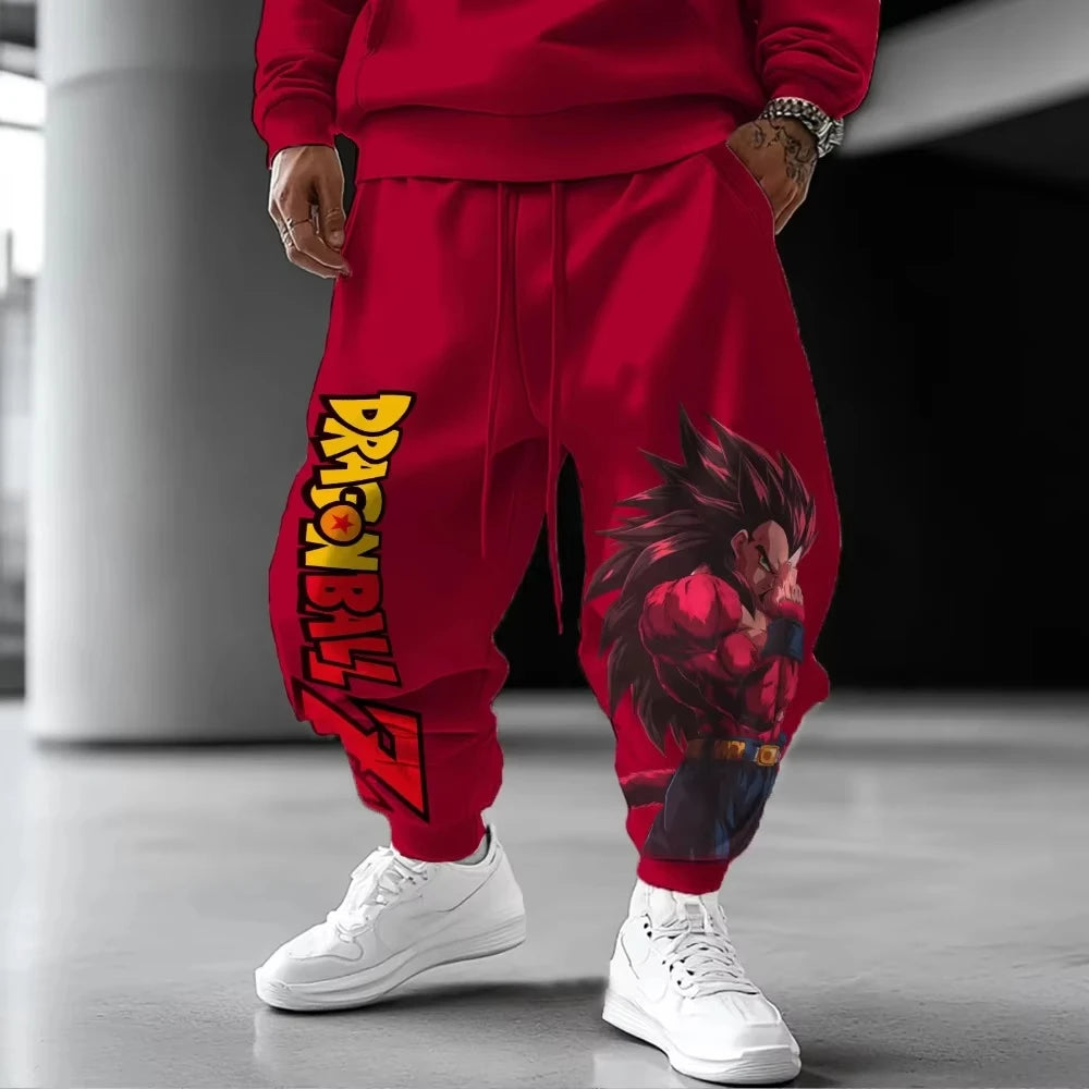 Broly Jogger Pants | Dragon Ball Y2K Anime Sweatpants Joggers & Pants - The Eezee Shop