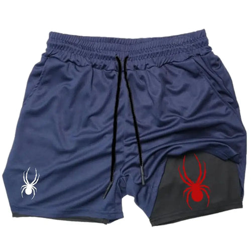 2026 Summer New Spider Men's Sports Shorts 2 in 1 Gym Running Shorts Other - The Eezee Shop