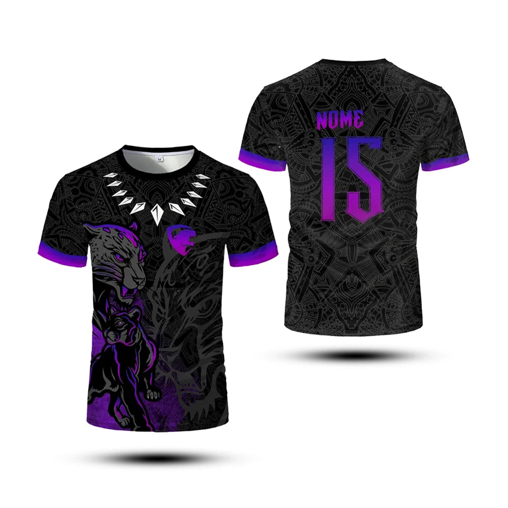 Black Panther Training Jersey | Quick-Dry Men's Sports Tee Gym & Compression Wear - The Eezee Shop