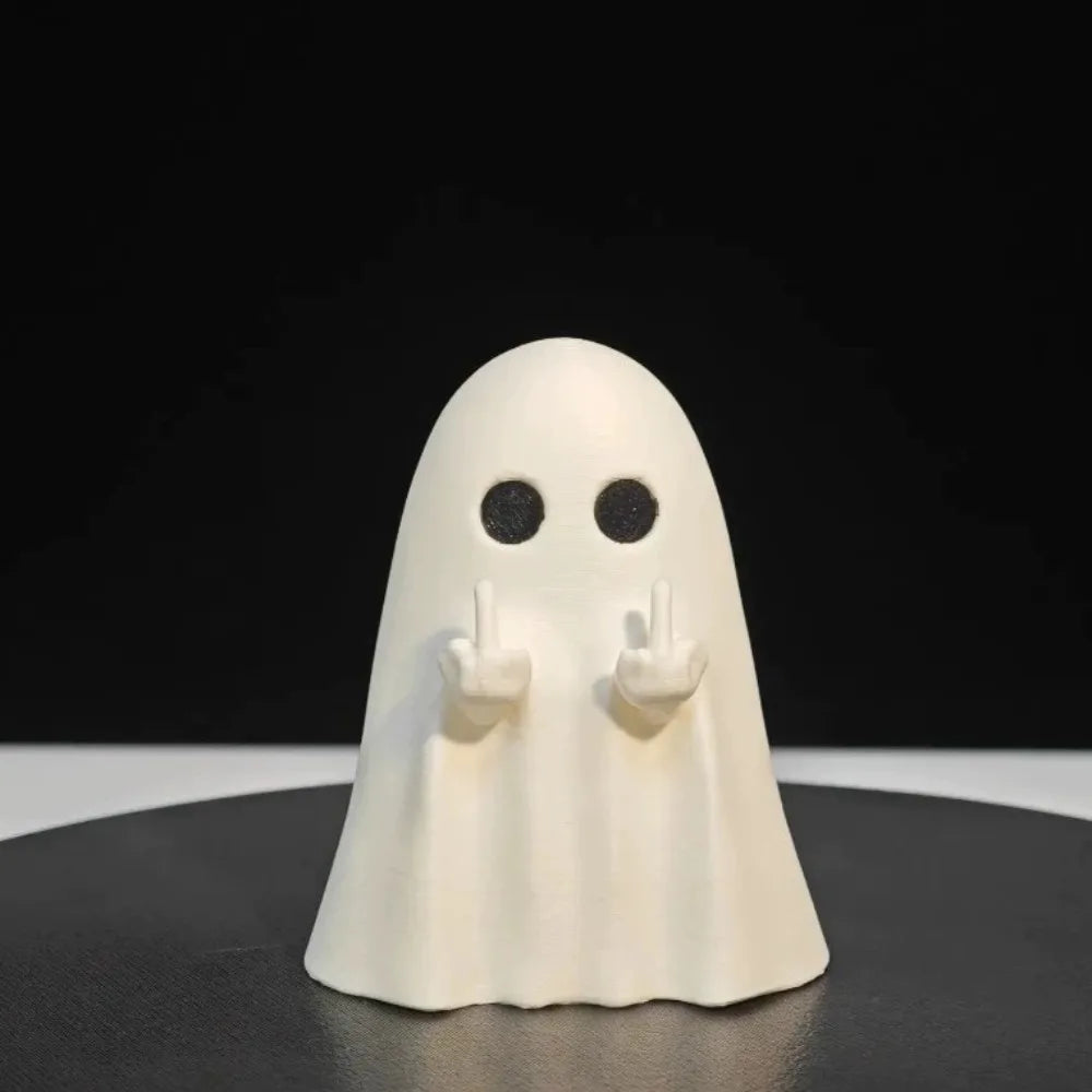 Middle Finger Ghost Statue | Funny Halloween Shelf Decor Halloween Figurines - The Eezee Shop