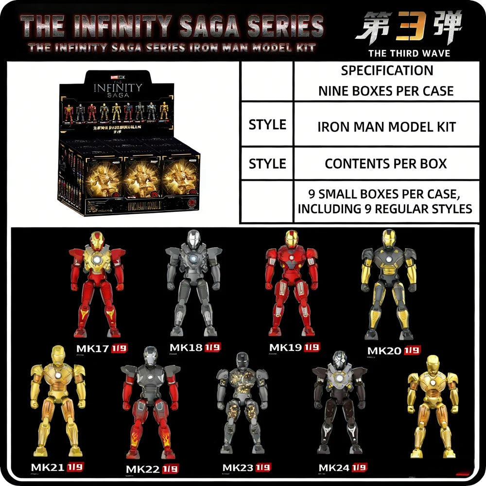 Iron Man Mark 17-24 Model Kit | DIY Armor Action Figure Collectible Figures - The Eezee Shop