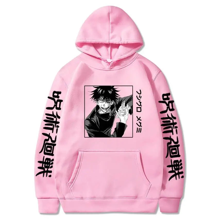 Megumi Fushiguro Hoodie | Jujutsu Kaisen Harajuku Pullover Hoodies & Sweatshirts - The Eezee Shop