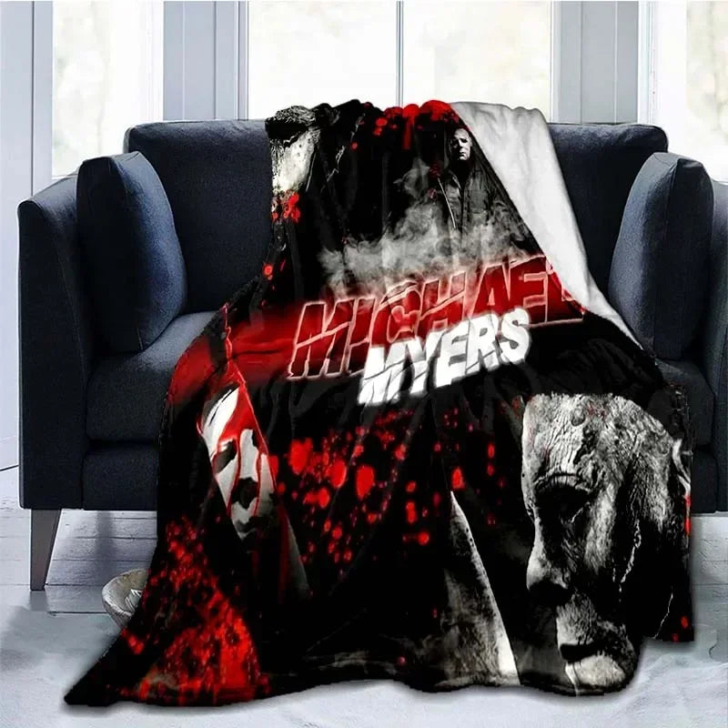 Michael Myers Flannel Blanket | Super Soft Horror Throw Throw Blankets - The Eezee Shop