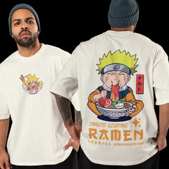 Naruto Uzumaki Ichiraku Ramen Graphic Tee Oversized Anime Streetwear for Men & Women Anime Tshirts - The Eezee Shop
